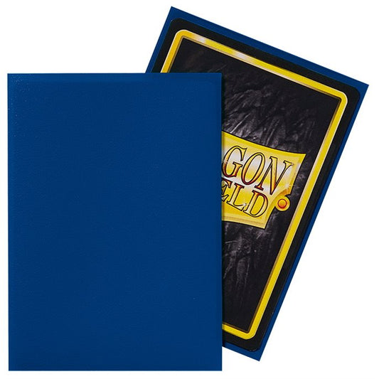Protège-cartes : 63x88mm - Matte Bleu - Dragon Shield - Lot de 100