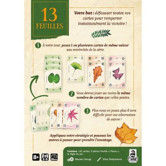 13 feuilles