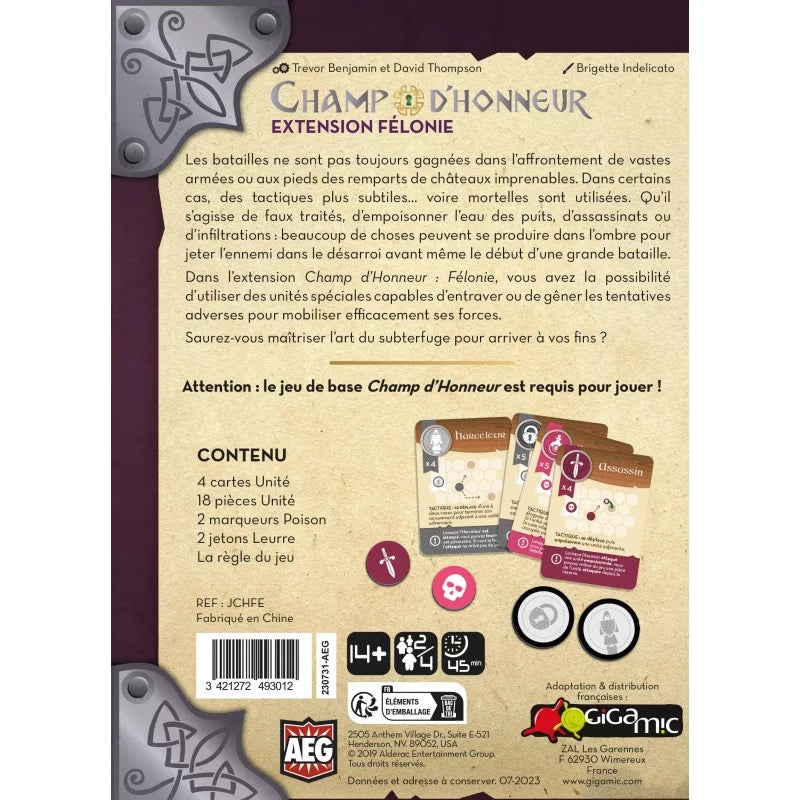 Champ d'Honneur - Félonie (ext.)